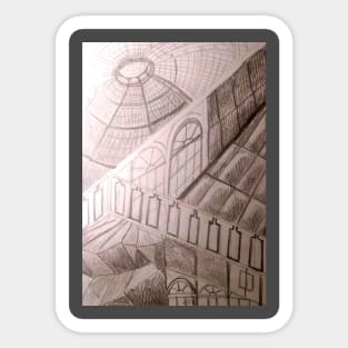 Architectural fantasy Sticker